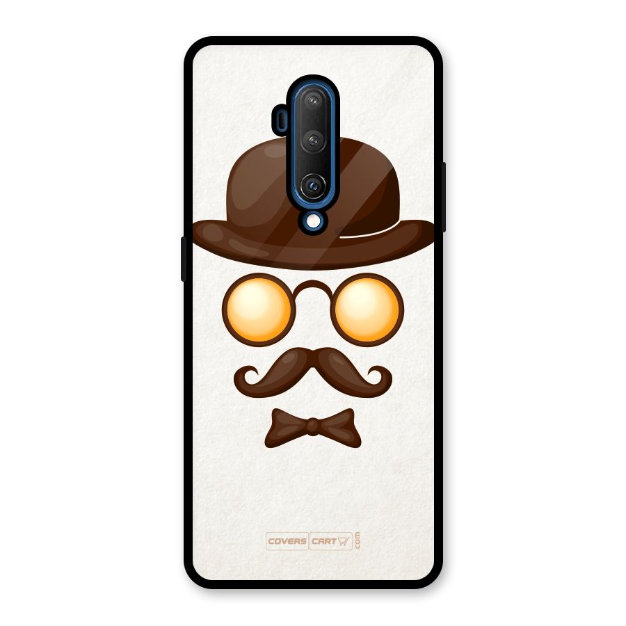 Retro Style Glass Back Case for OnePlus 7T Pro