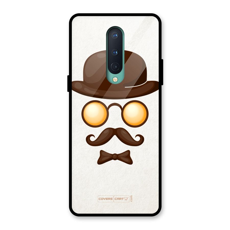 Retro Style Glass Back Case for OnePlus 8