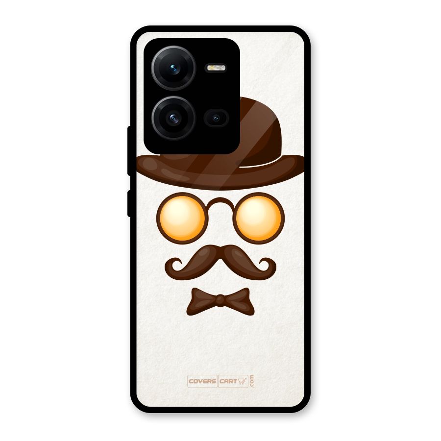 Retro Style Glass Back Case for Vivo V25