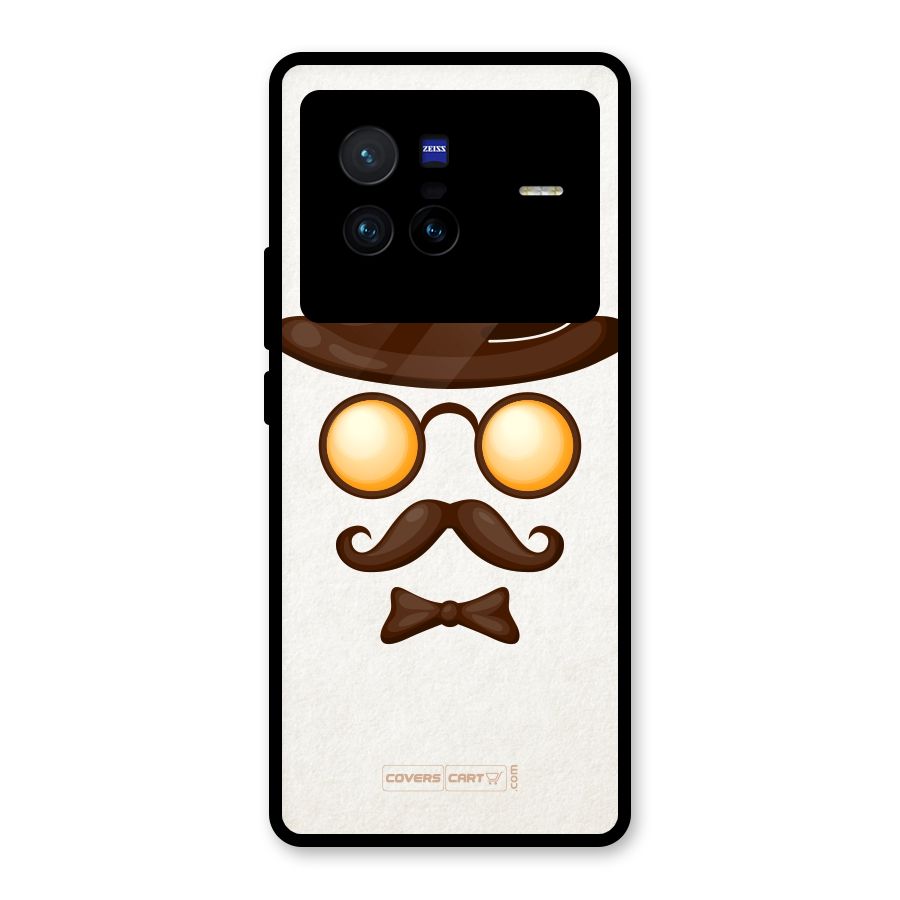 Retro Style Glass Back Case for Vivo X80