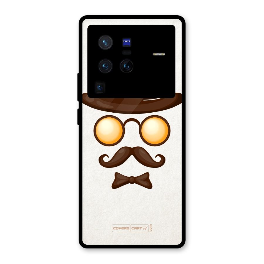 Retro Style Glass Back Case for Vivo X80 Pro