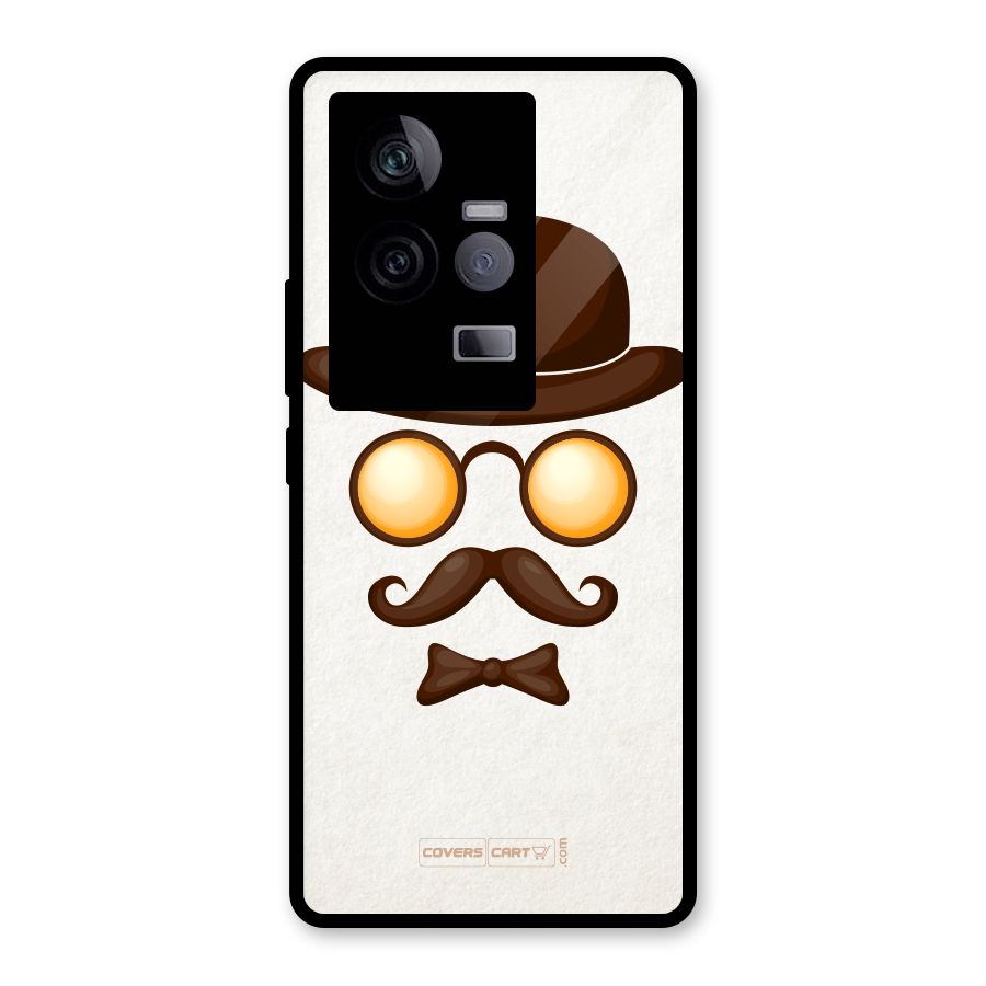Retro Style Glass Back Case for Vivo iQOO 11 5G