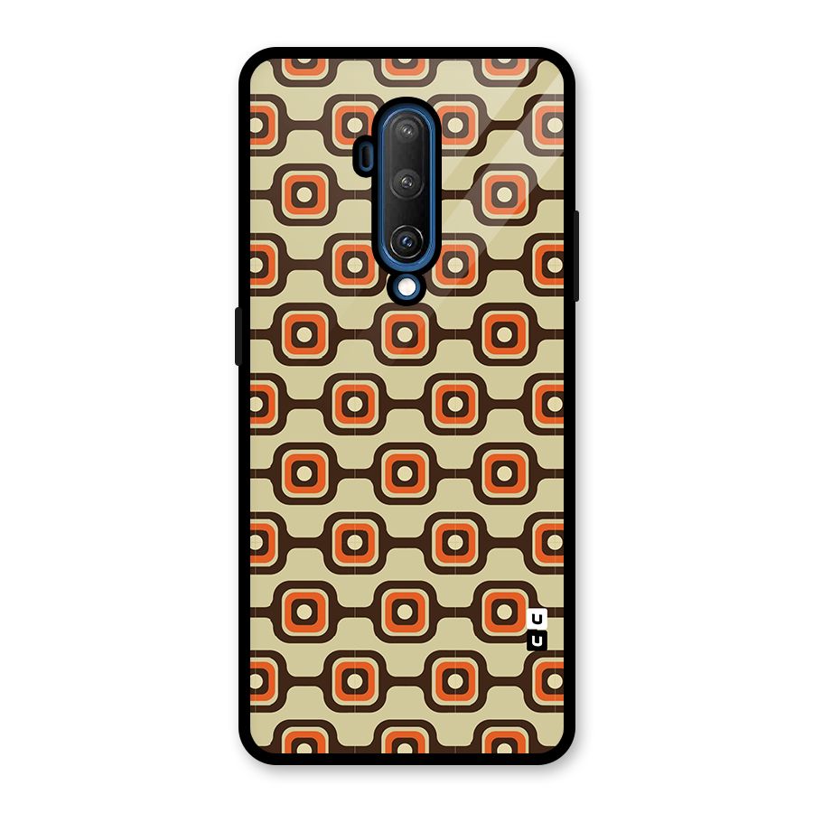 Retro Vintage Pattern Glass Back Case for OnePlus 7T Pro