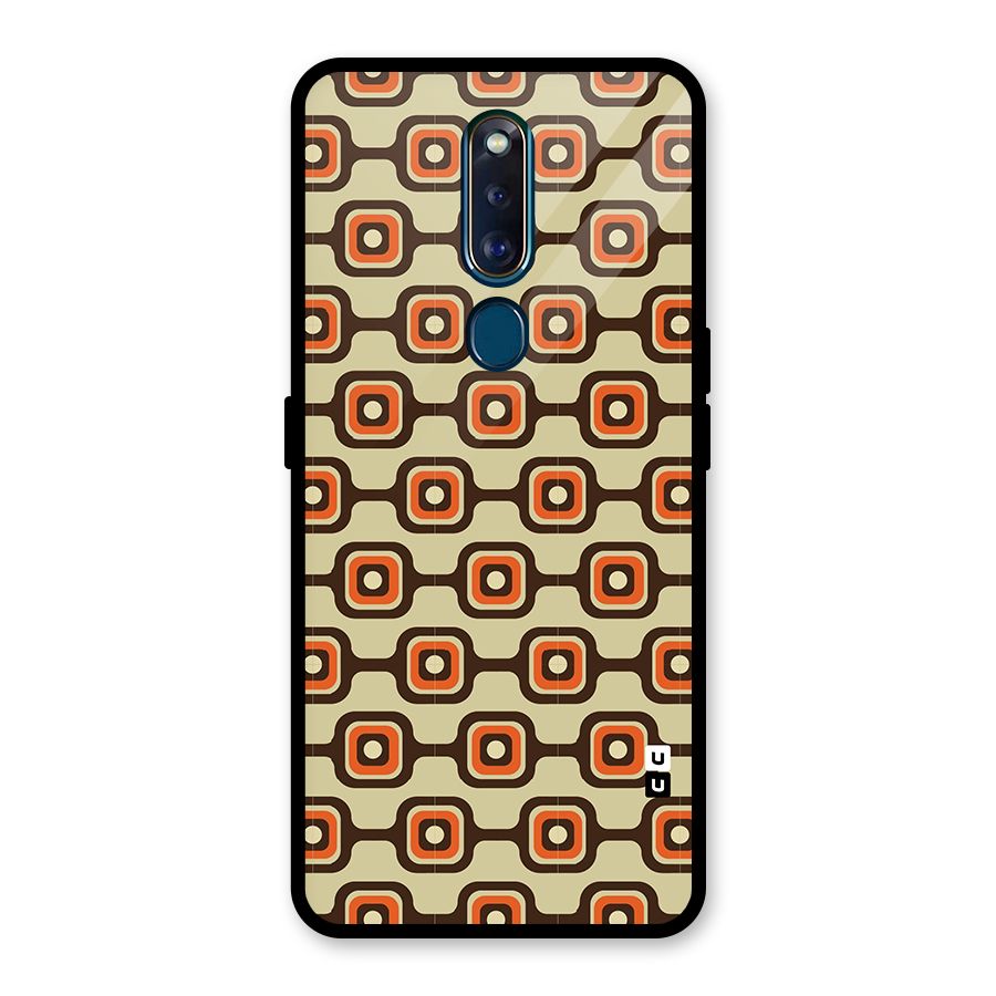 Retro Vintage Pattern Glass Back Case for Oppo F11 Pro