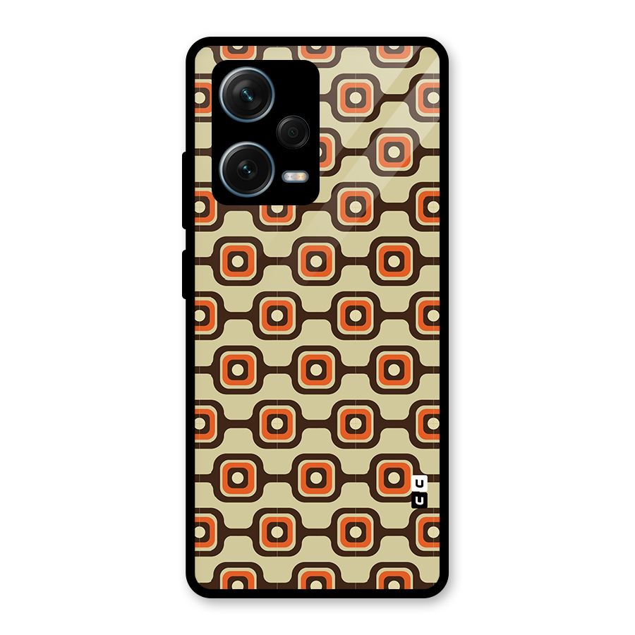 Retro Vintage Pattern Glass Back Case for Redmi Note 12 Pro Plus 5G