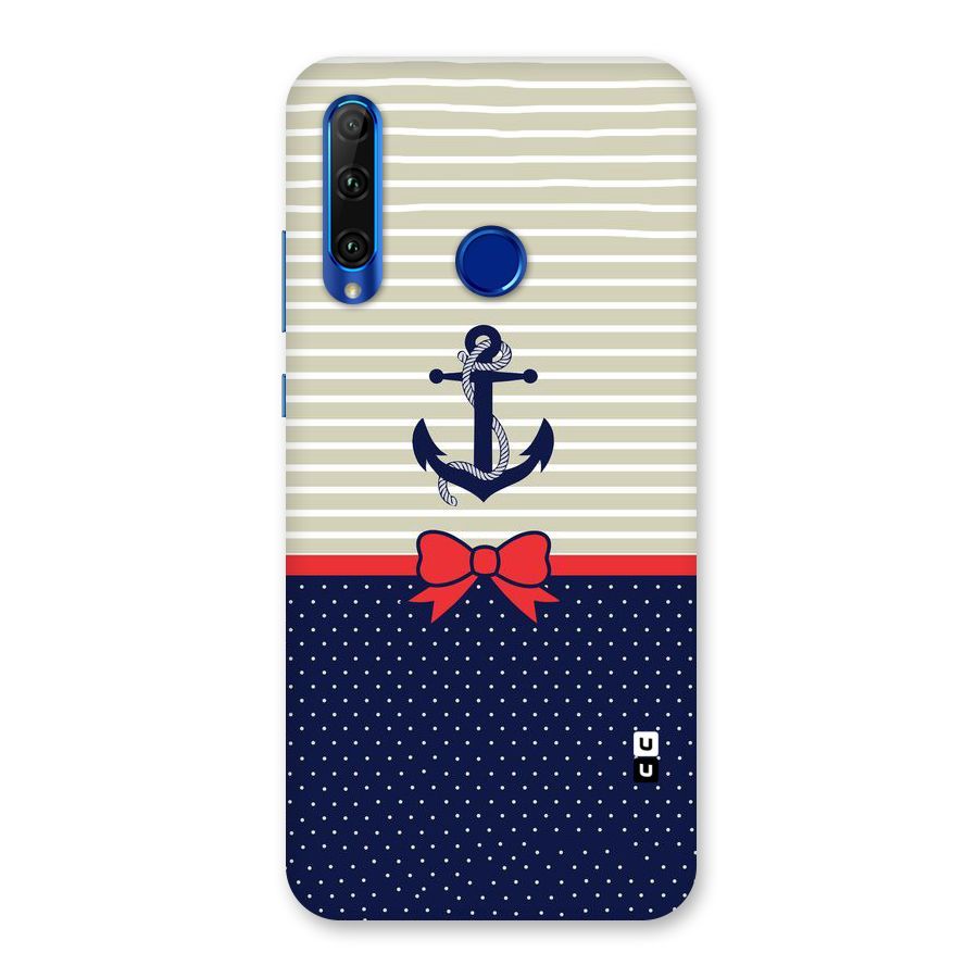 Ribbon Anchor Back Case for Honor 20i