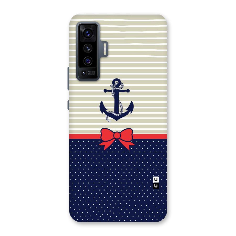 Ribbon Anchor Back Case for Vivo X50