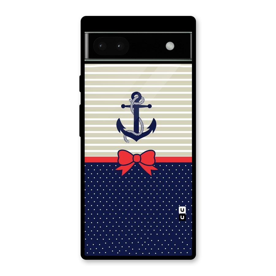 Ribbon Anchor Glass Back Case for Google Pixel 6a
