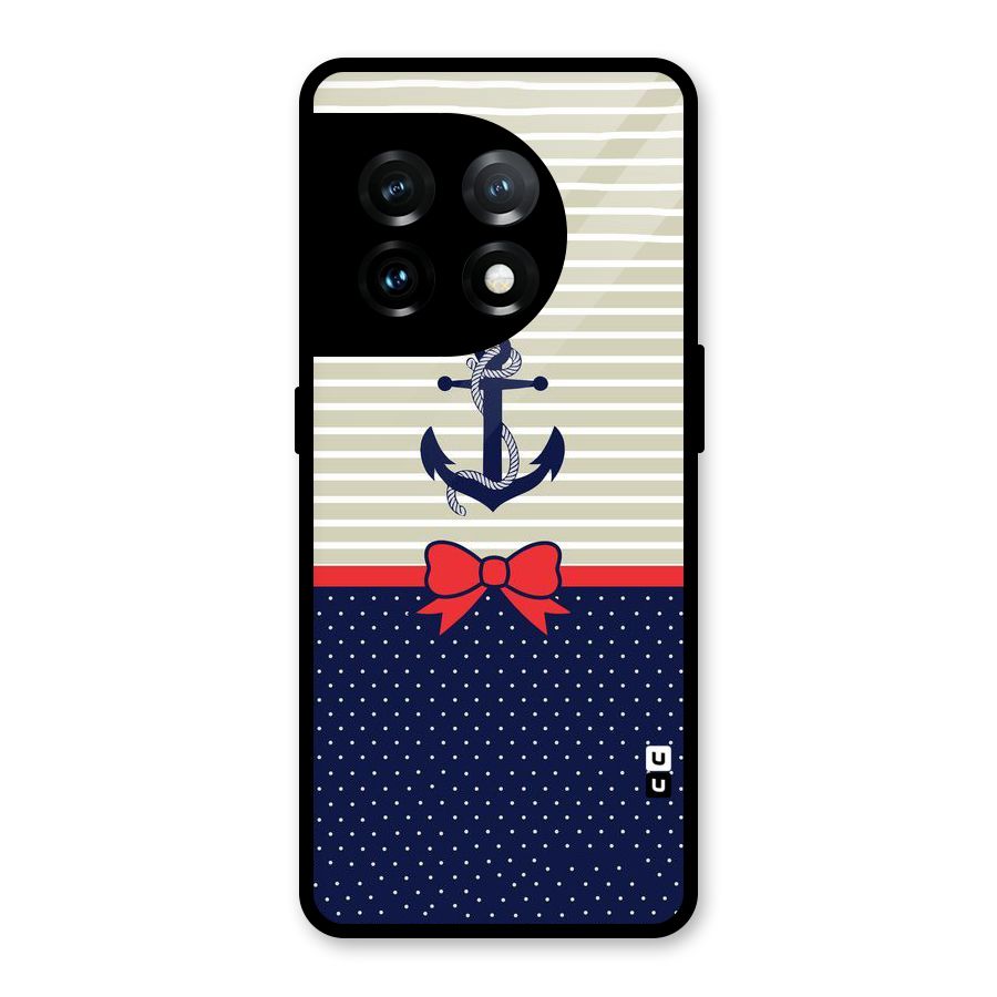 Ribbon Anchor Glass Back Case for OnePlus 11