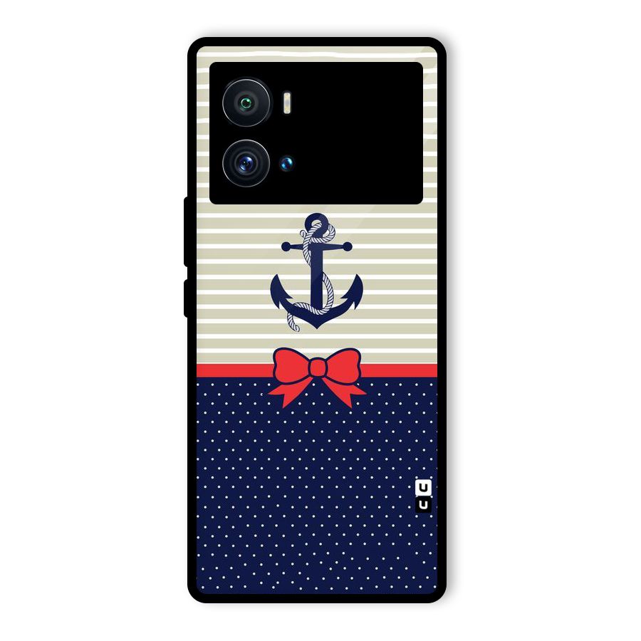 Ribbon Anchor Glass Back Case for Vivo iQOO 9 Pro