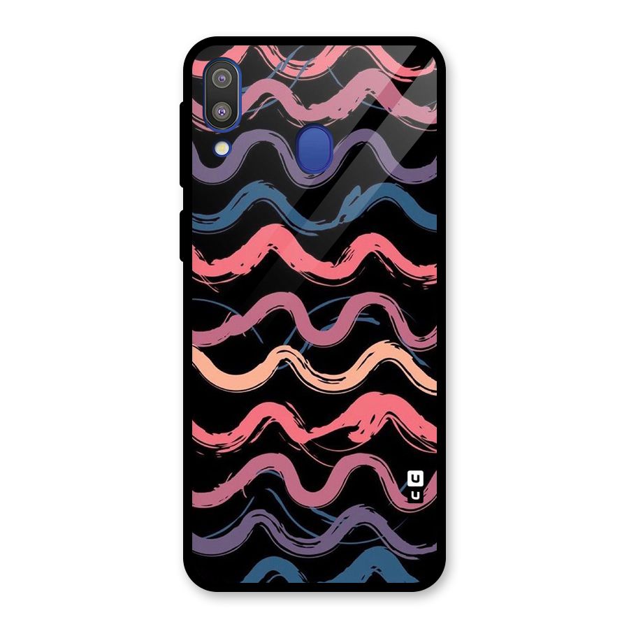 Ribbon Art Glass Back Case for Galaxy M20