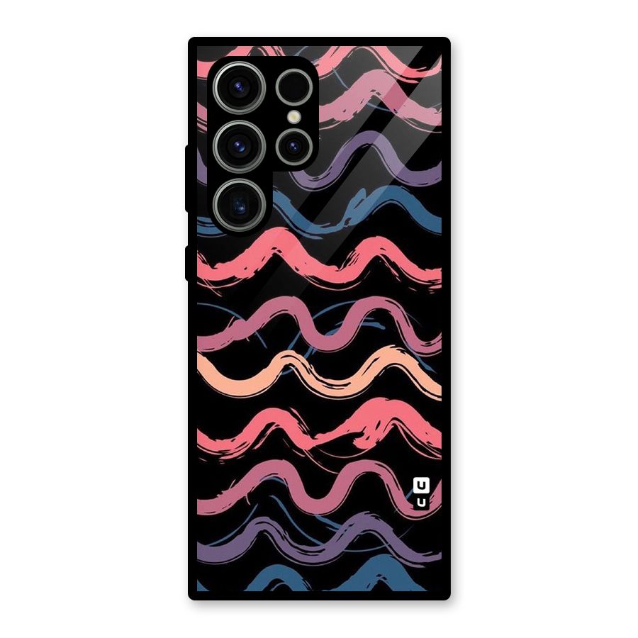 Ribbon Art Glass Back Case for Galaxy S23 Ultra