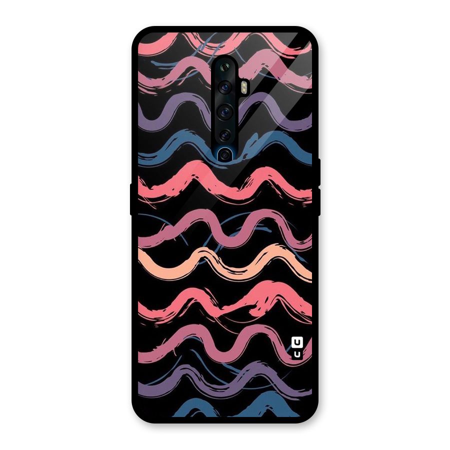 Ribbon Art Glass Back Case for Oppo Reno2 F