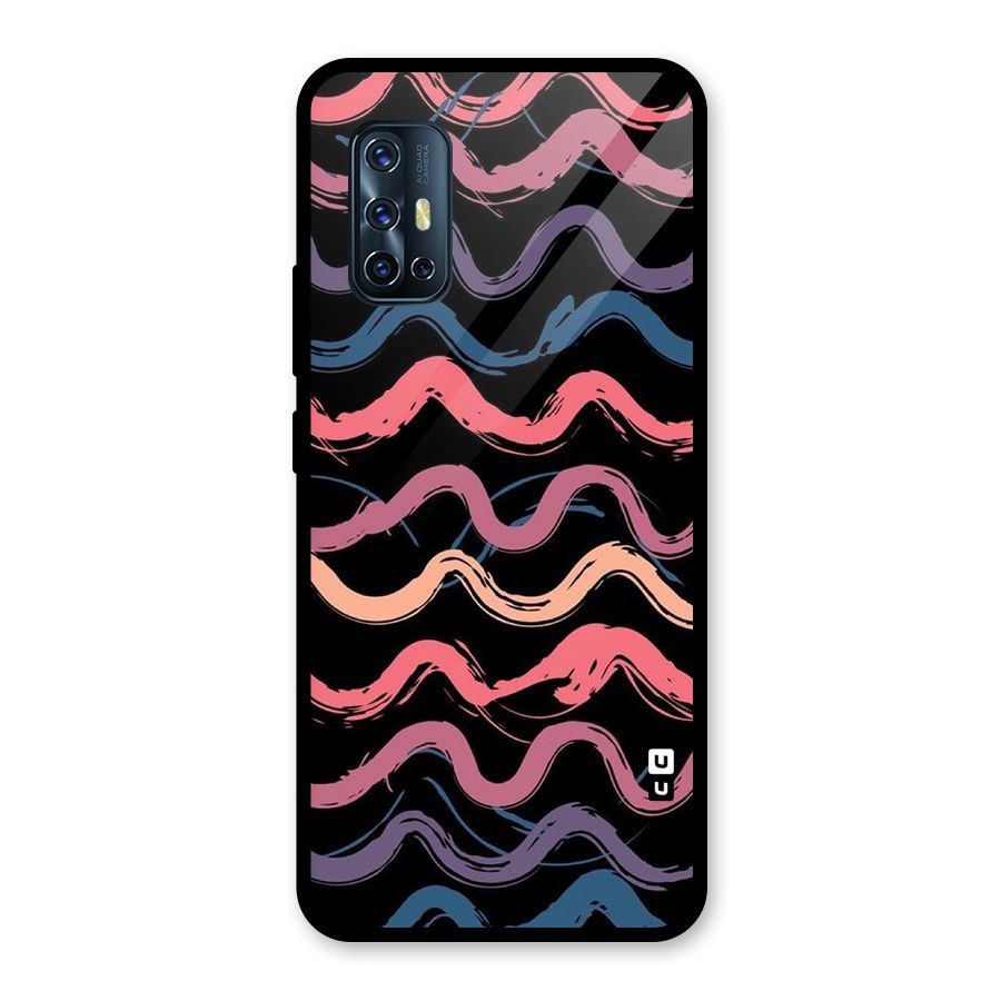 Ribbon Art Glass Back Case for Vivo V17