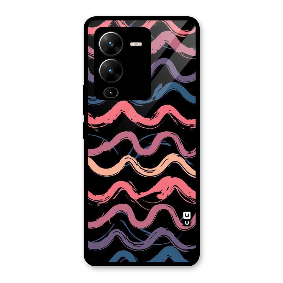 Ribbon Art Glass Back Case for Vivo V25 Pro