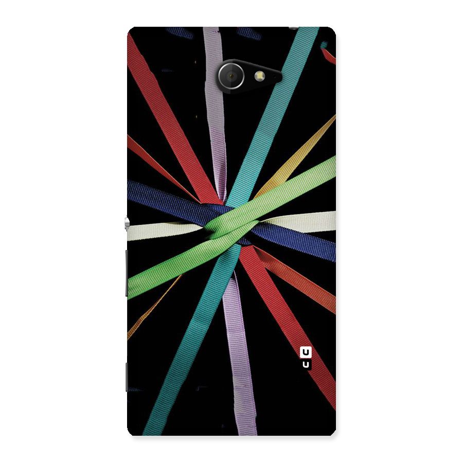 Ribbon Design Back Case for Sony Xperia M2