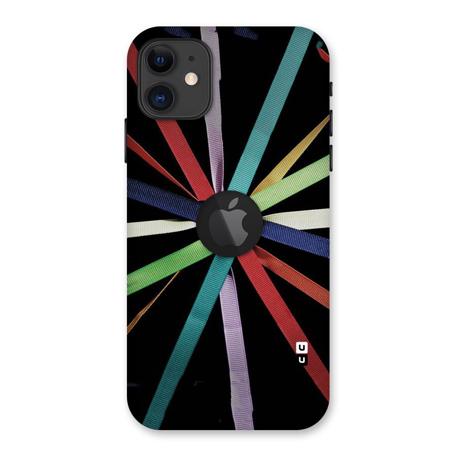 Ribbon Design Back Case for iPhone 11 Logo Cut