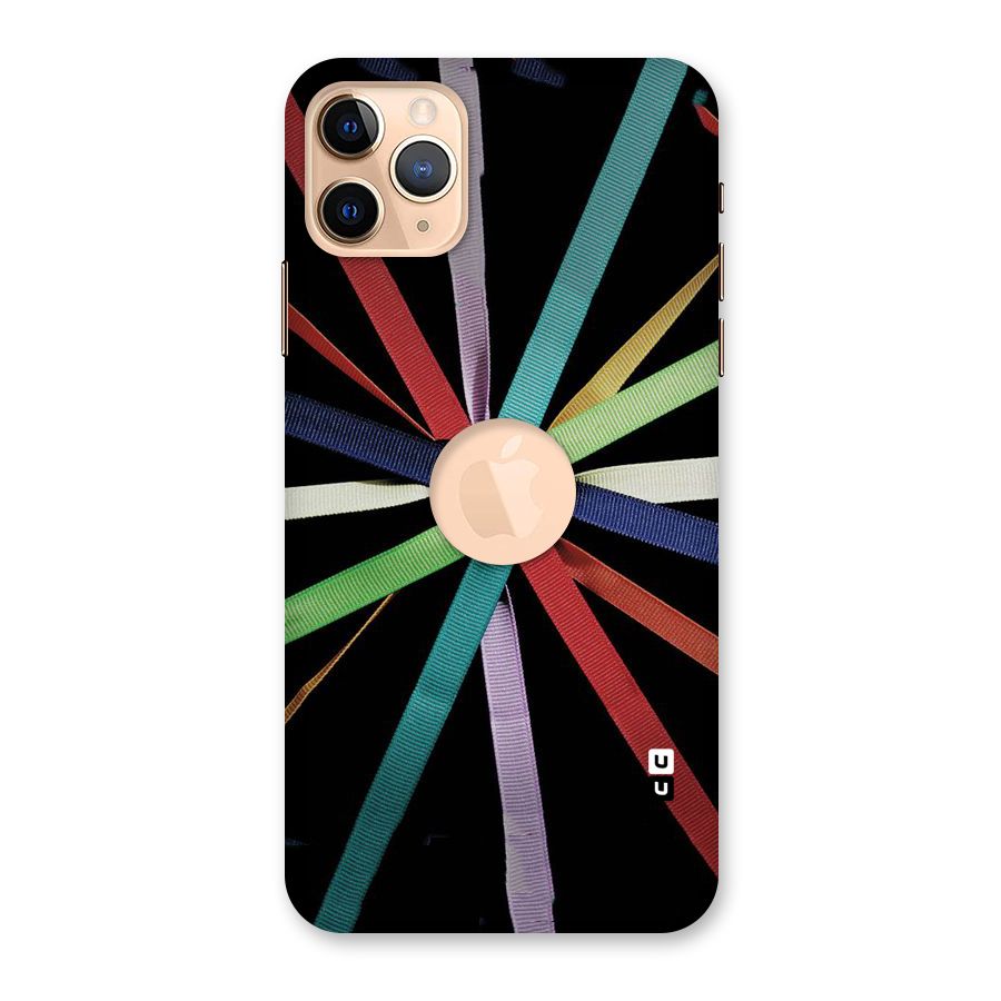Ribbon Design Back Case for iPhone 11 Pro Max Logo Cut