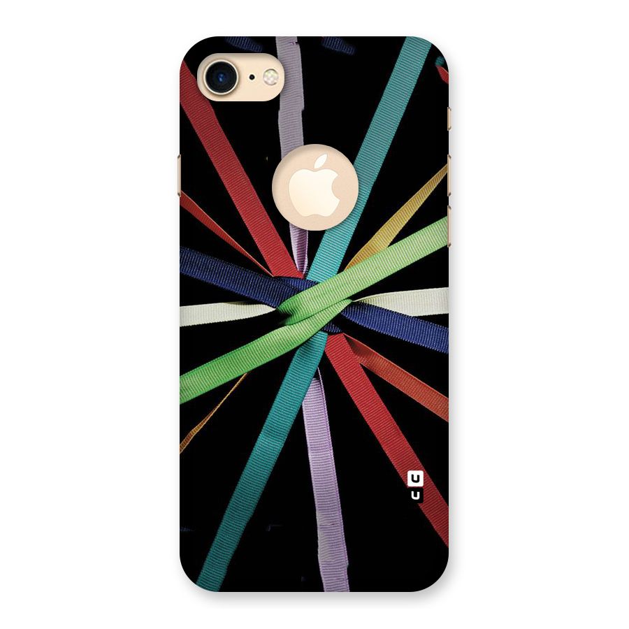 Ribbon Design Back Case for iPhone 7 Logo Cut