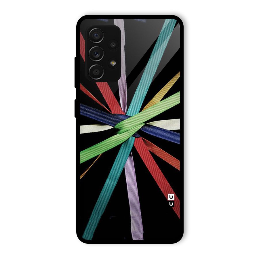 Ribbon Design Glass Back Case for Galaxy A53 5G