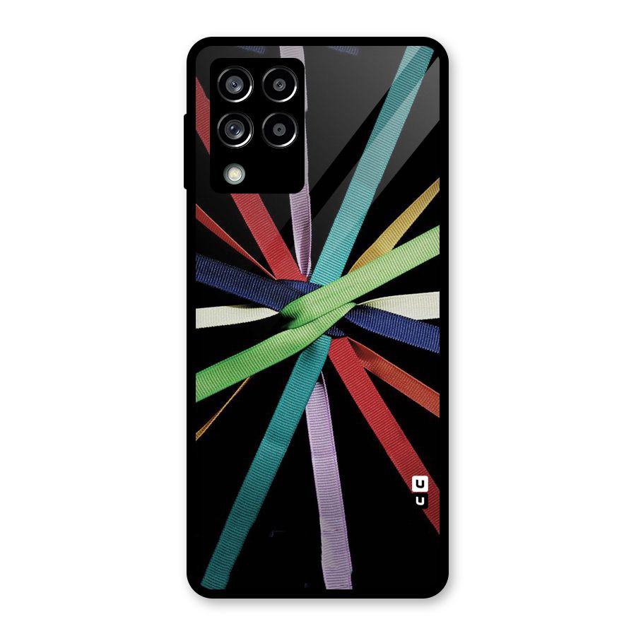 Ribbon Design Glass Back Case for Galaxy M53 5G