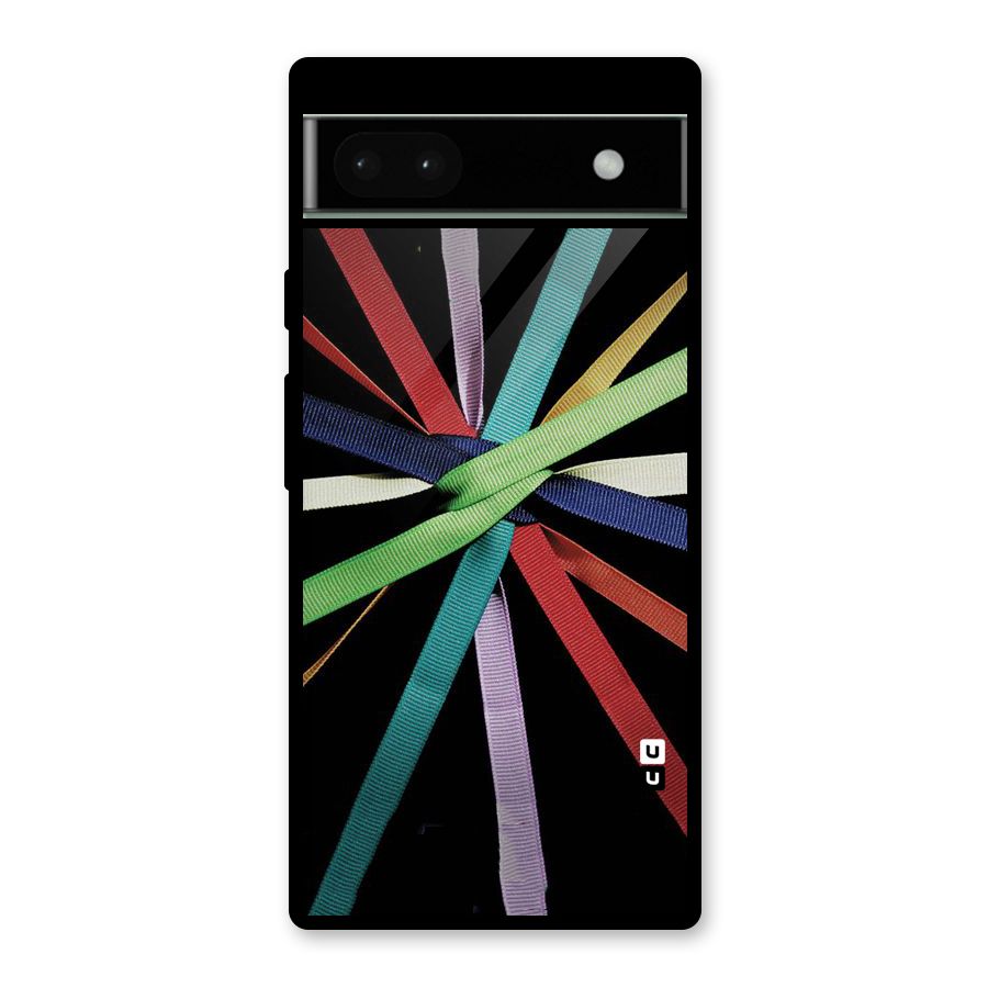 Ribbon Design Glass Back Case for Google Pixel 6a