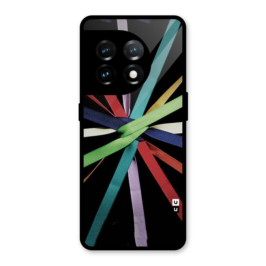 Ribbon Design Glass Back Case for OnePlus 11