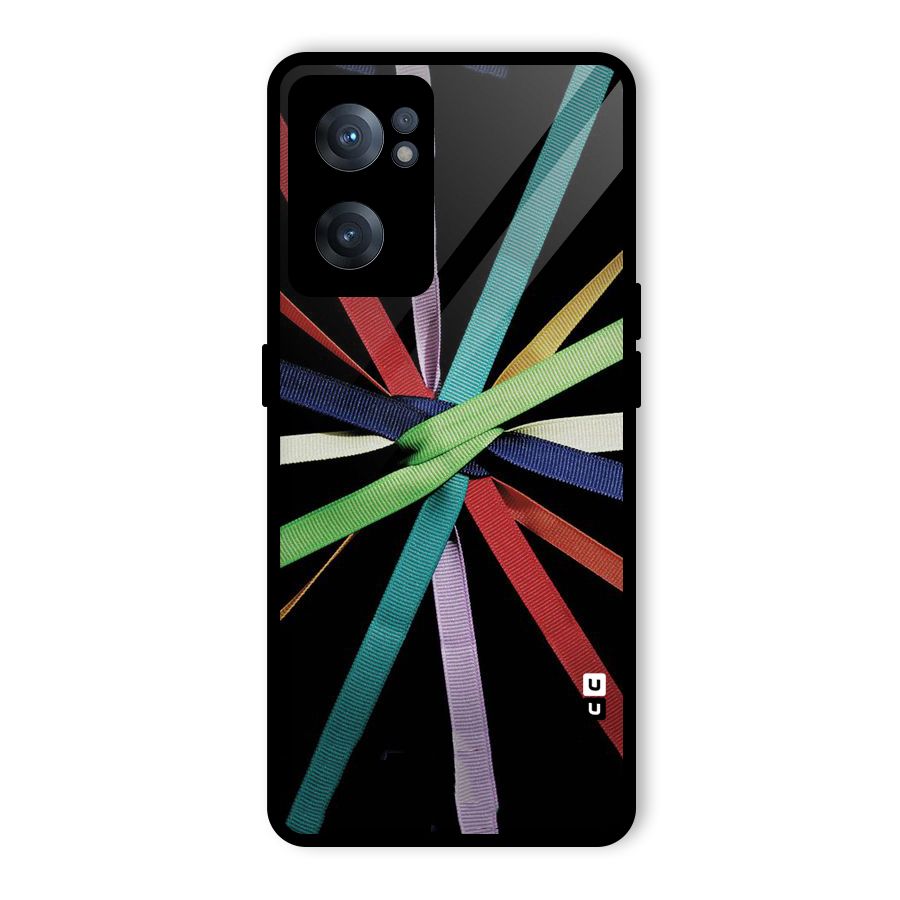 Ribbon Design Glass Back Case for OnePlus Nord CE 2 5G