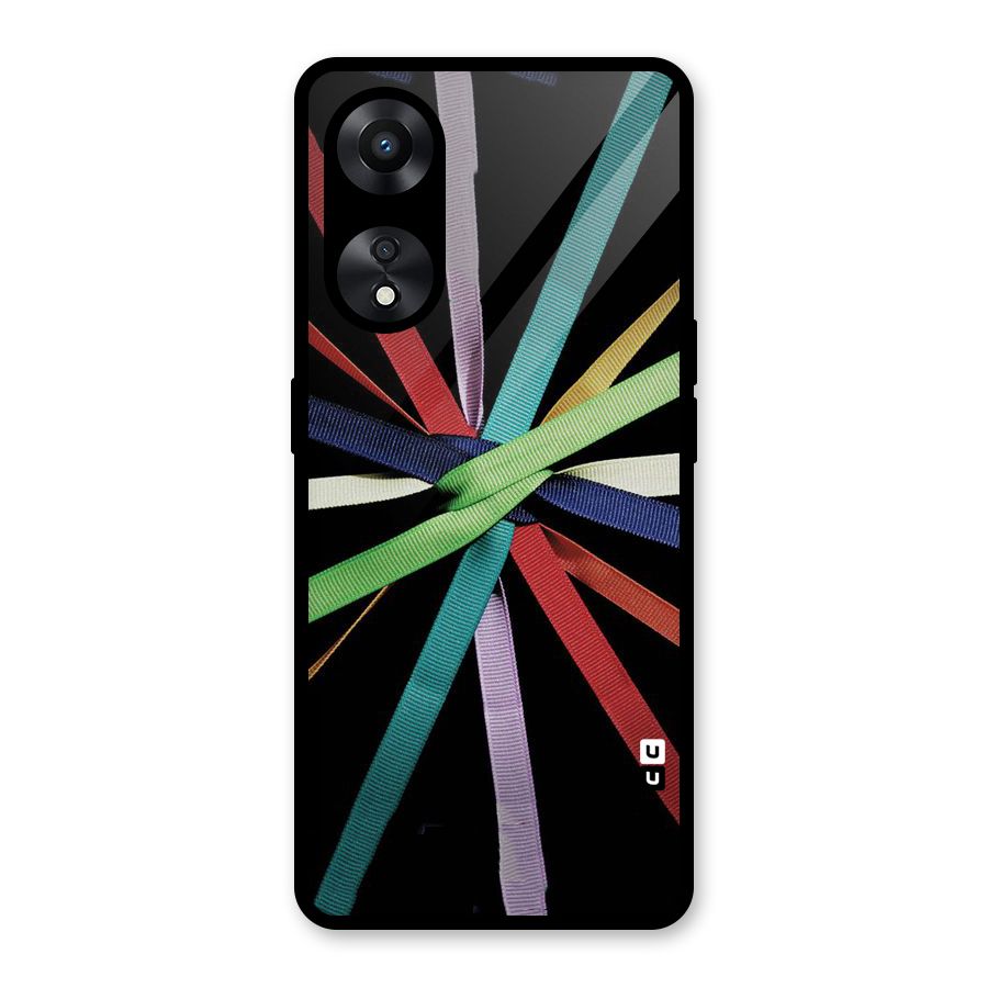 Ribbon Design Glass Back Case for Oppo A78