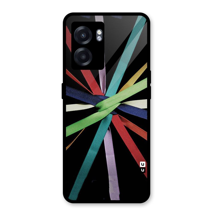Ribbon Design Glass Back Case for Realme Narzo 50 5G