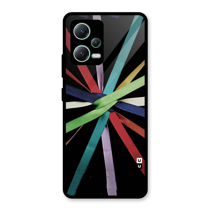Ribbon Design Glass Back Case for Redmi Note 12 5G