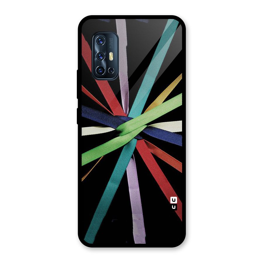 Ribbon Design Glass Back Case for Vivo V17