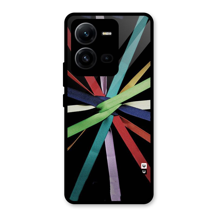 Ribbon Design Glass Back Case for Vivo V25