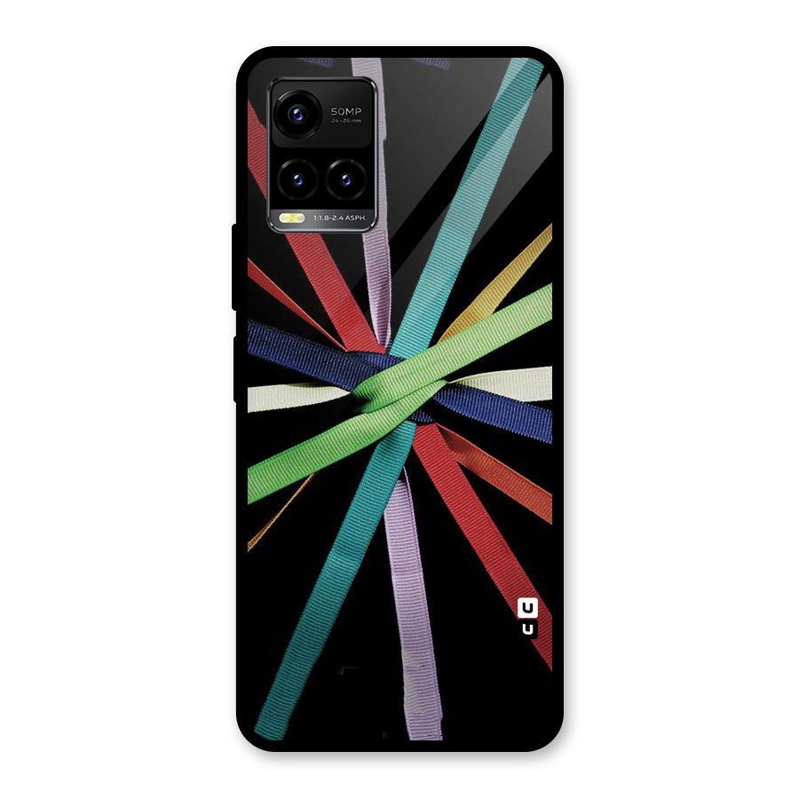 Ribbon Design Glass Back Case for Vivo Y21T