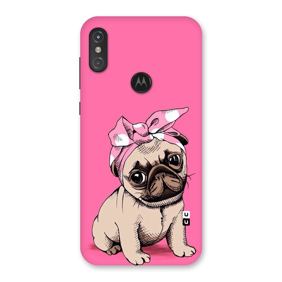 Ribbon Doggo Back Case for Motorola One Power