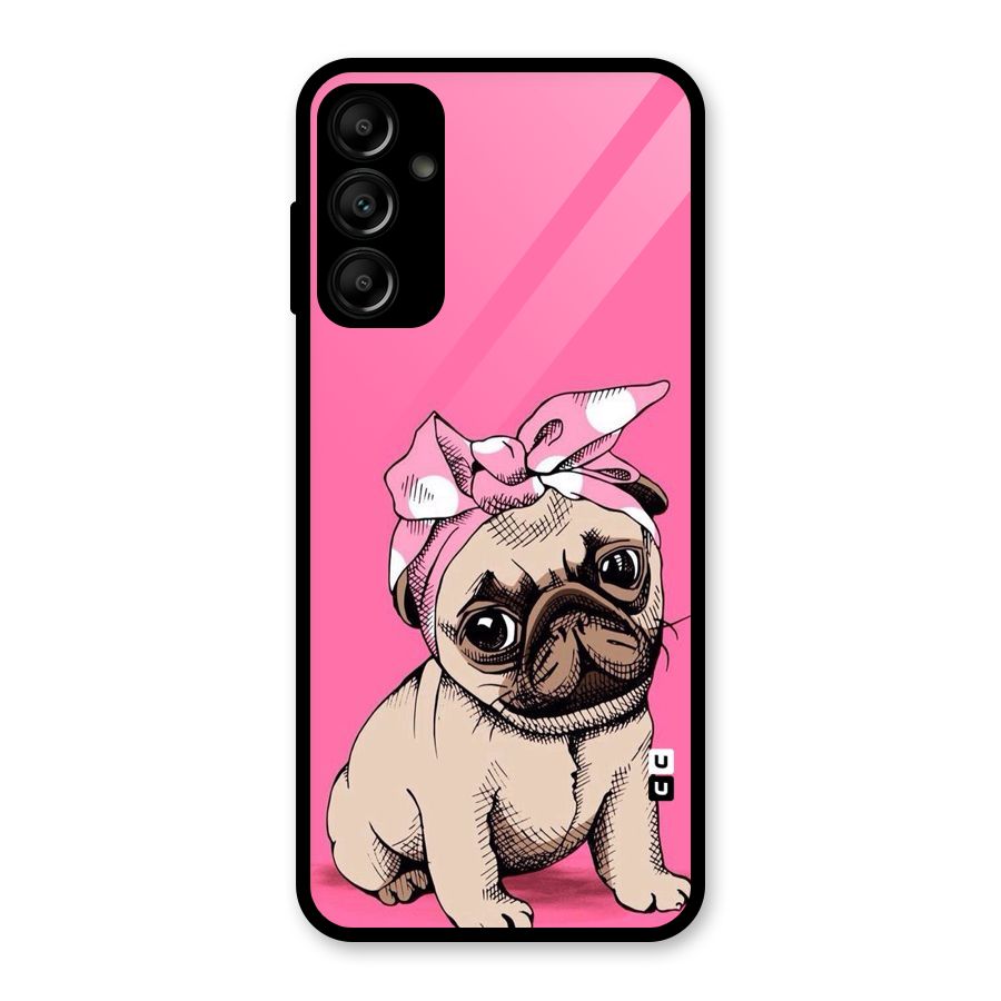 Ribbon Doggo Glass Back Case for Galaxy A14 5G