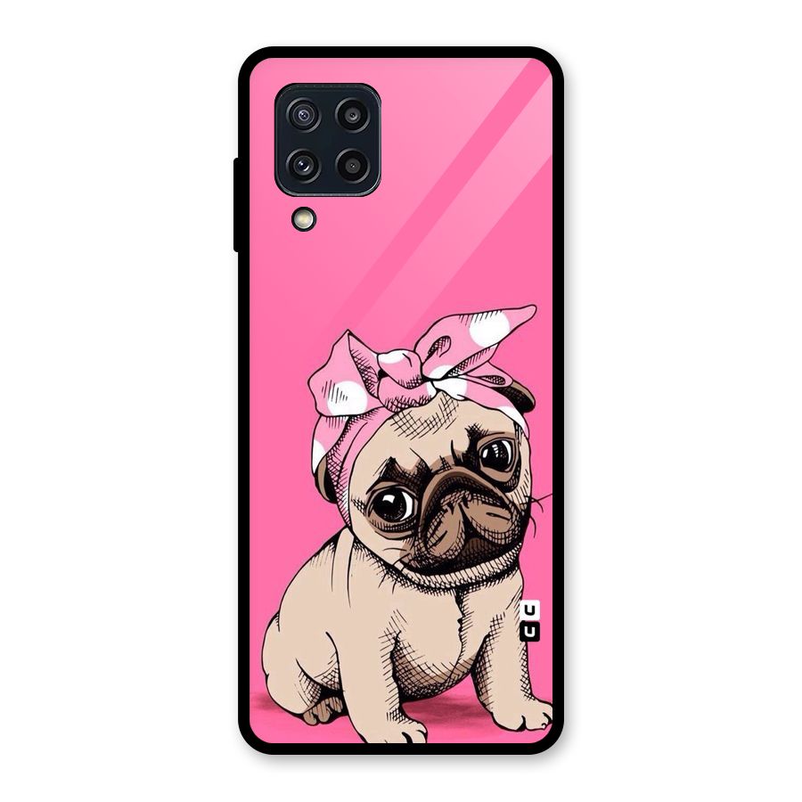 Ribbon Doggo Glass Back Case for Galaxy M32