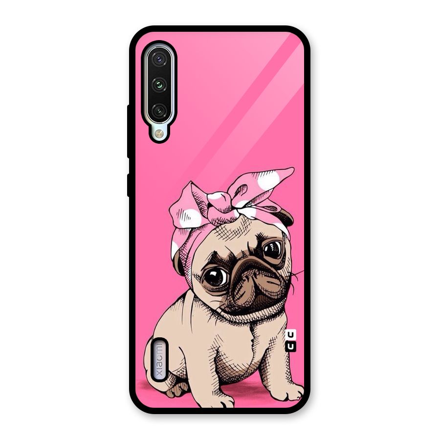 Ribbon Doggo Glass Back Case for Mi A3
