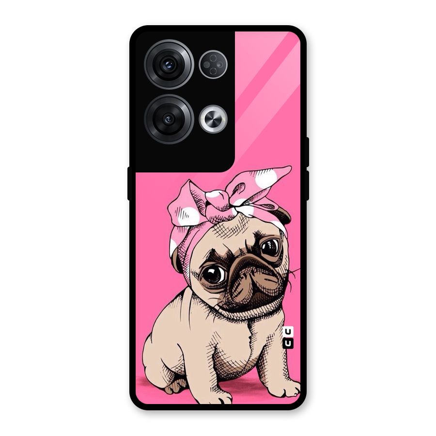 Ribbon Doggo Glass Back Case for Oppo Reno8 Pro 5G