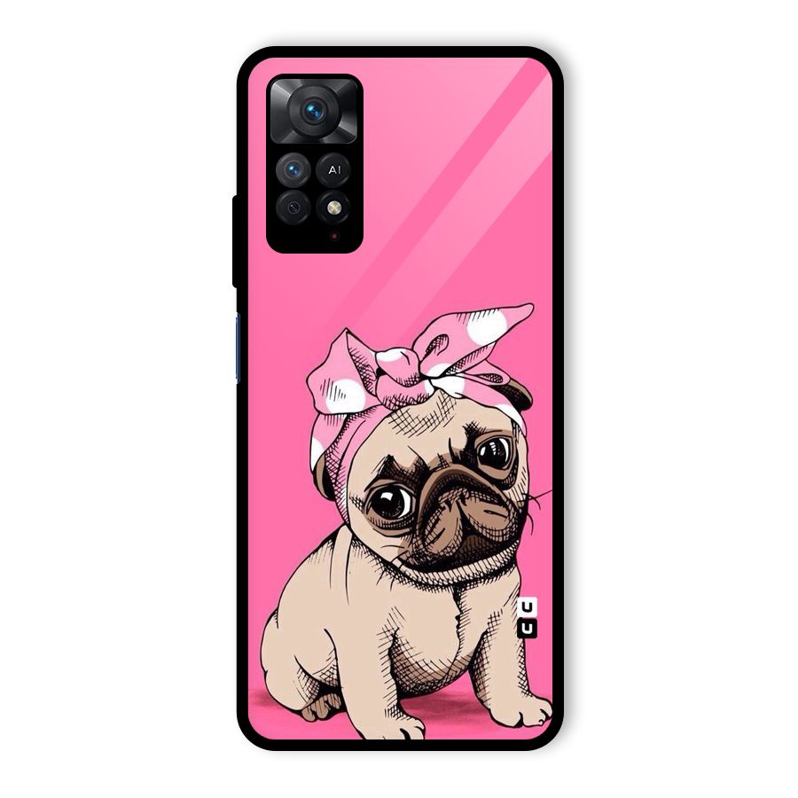 Ribbon Doggo Glass Back Case for Redmi Note 11 Pro