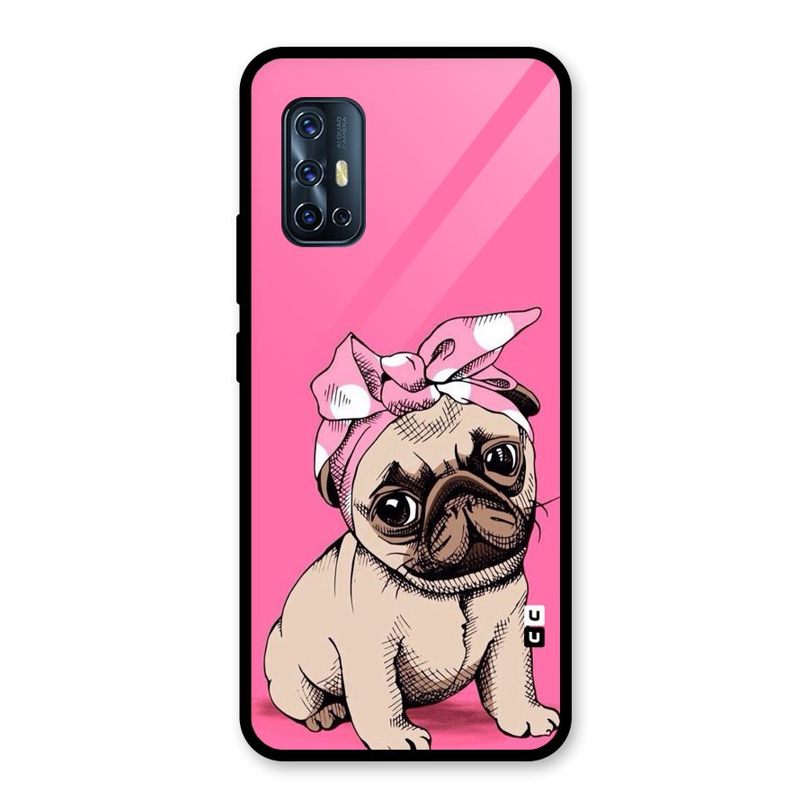 Ribbon Doggo Glass Back Case for Vivo V17