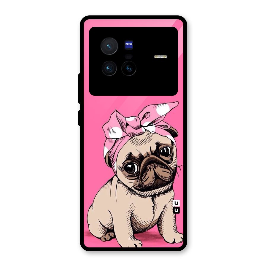 Ribbon Doggo Glass Back Case for Vivo X80
