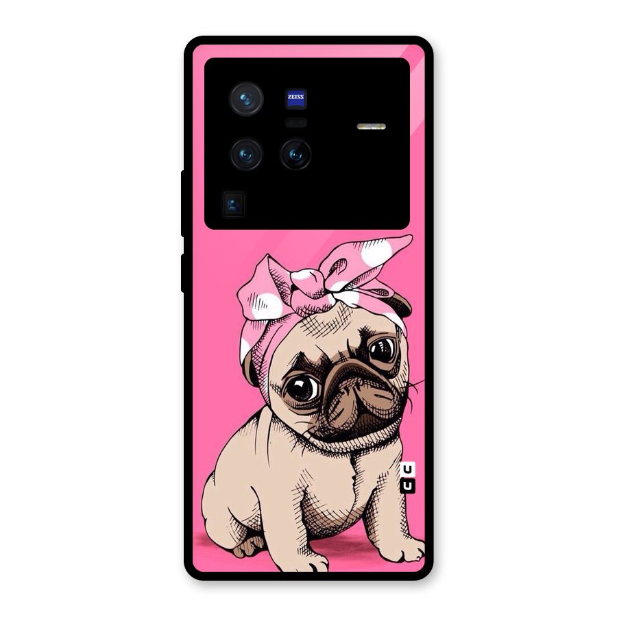 Ribbon Doggo Glass Back Case for Vivo X80 Pro
