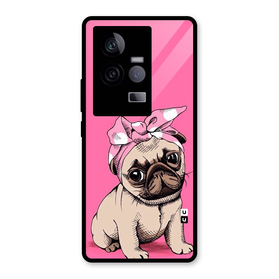 Ribbon Doggo Glass Back Case for Vivo iQOO 11 5G