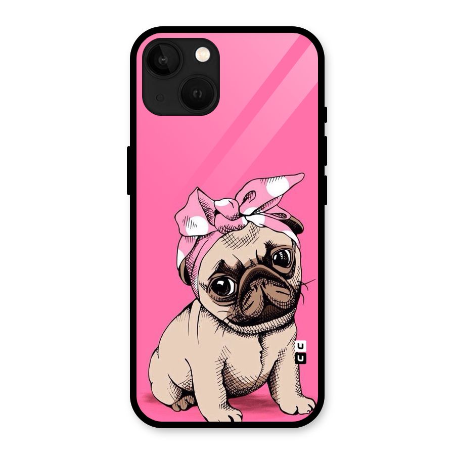 Ribbon Doggo Glass Back Case for iPhone 13