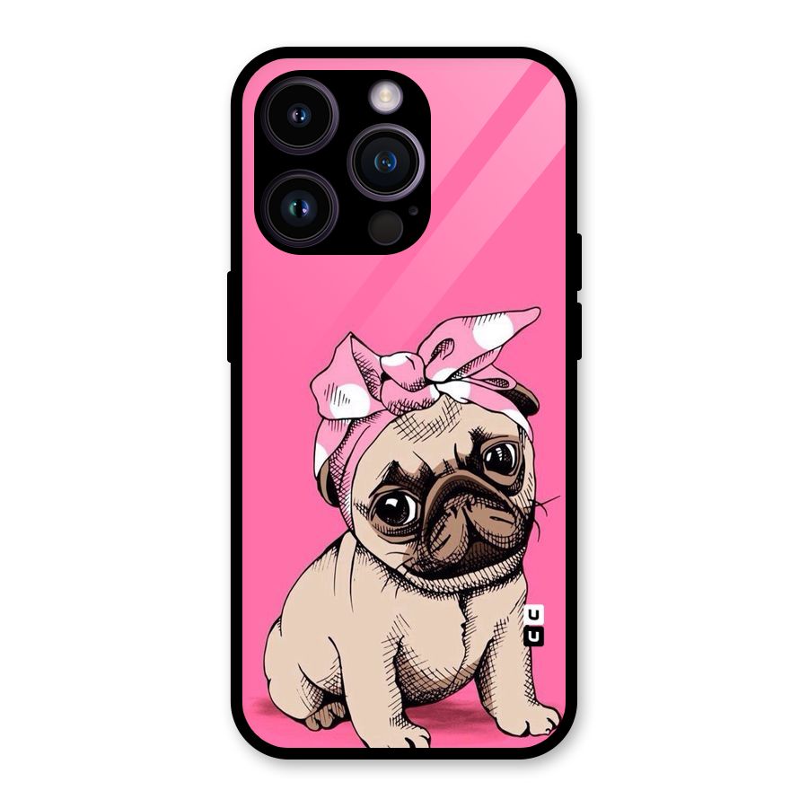 Ribbon Doggo Glass Back Case for iPhone 14 Pro