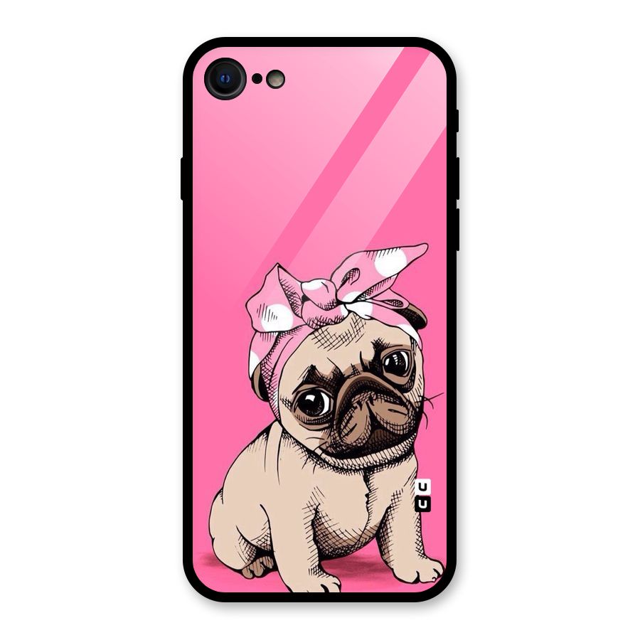 Ribbon Doggo Glass Back Case for iPhone SE 2022