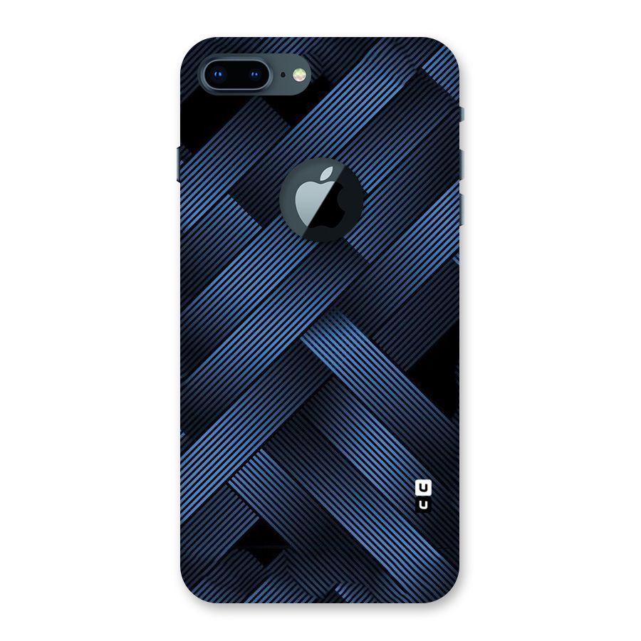 Ribbon Stripes Back Case for iPhone 7 Plus Logo Cut