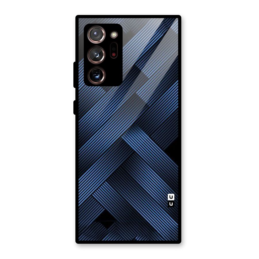 Ribbon Stripes Glass Back Case for Galaxy Note 20 Ultra 5G