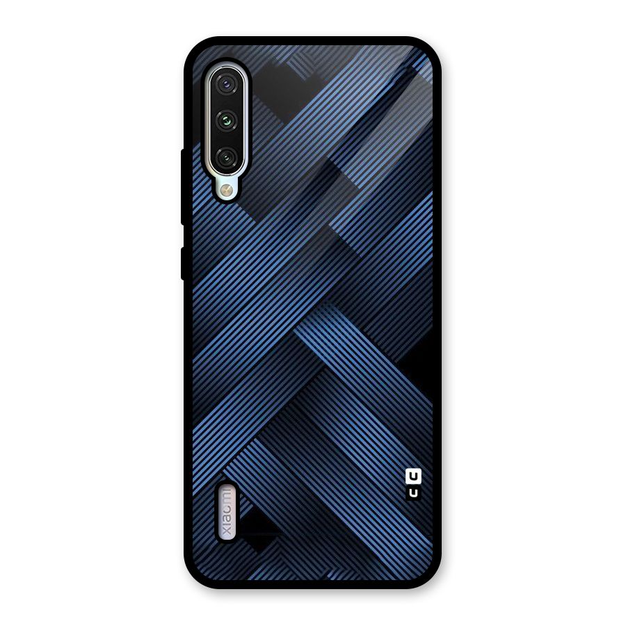 Ribbon Stripes Glass Back Case for Mi A3